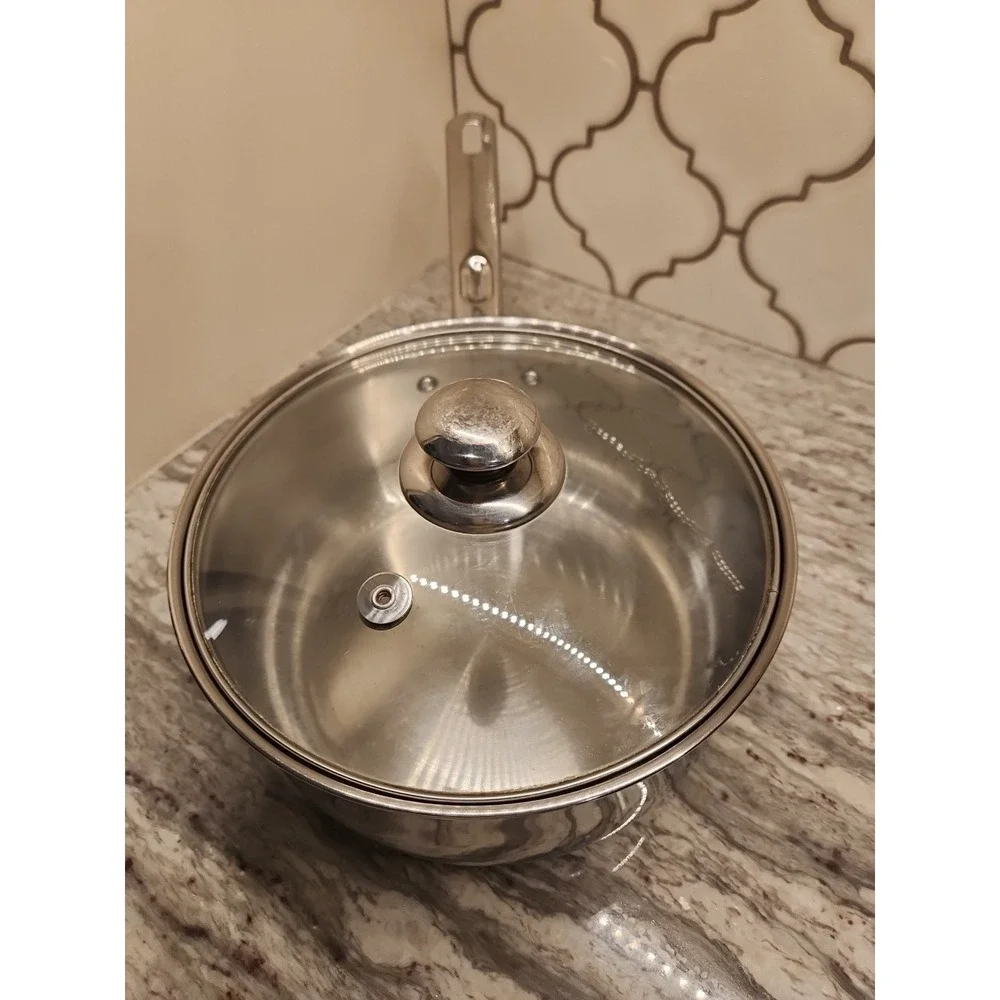 Heuck Classics 2 Quart Stainless Steel‎  Saucepan w/Stainless Lid